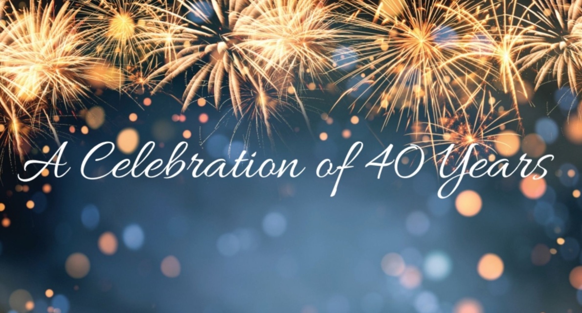 40 Years Celebration Banner